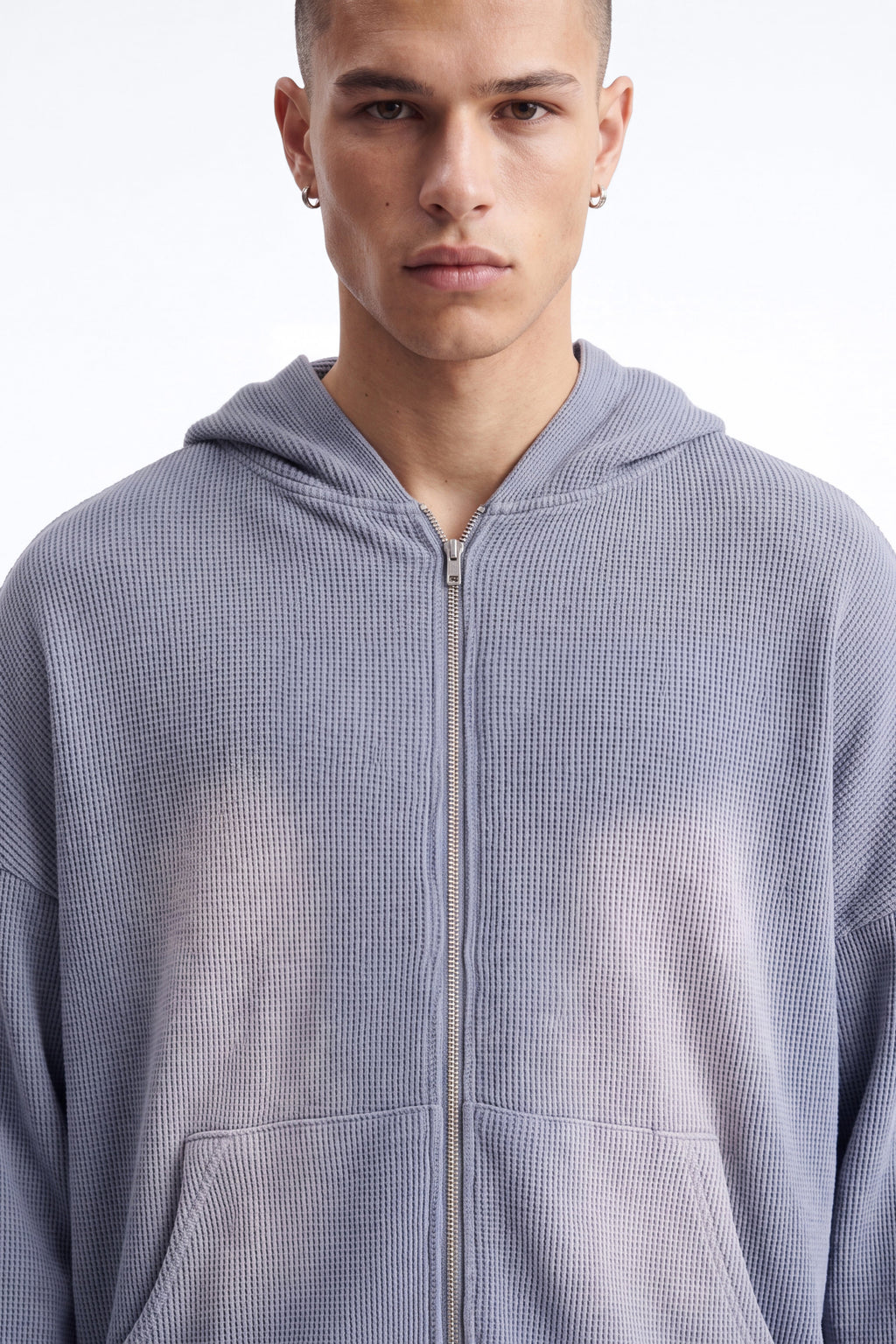 Modern Wash Zip Up Hoodie - Grey image 2