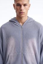 Modern Wash Zip Up Hoodie - Grey image 2