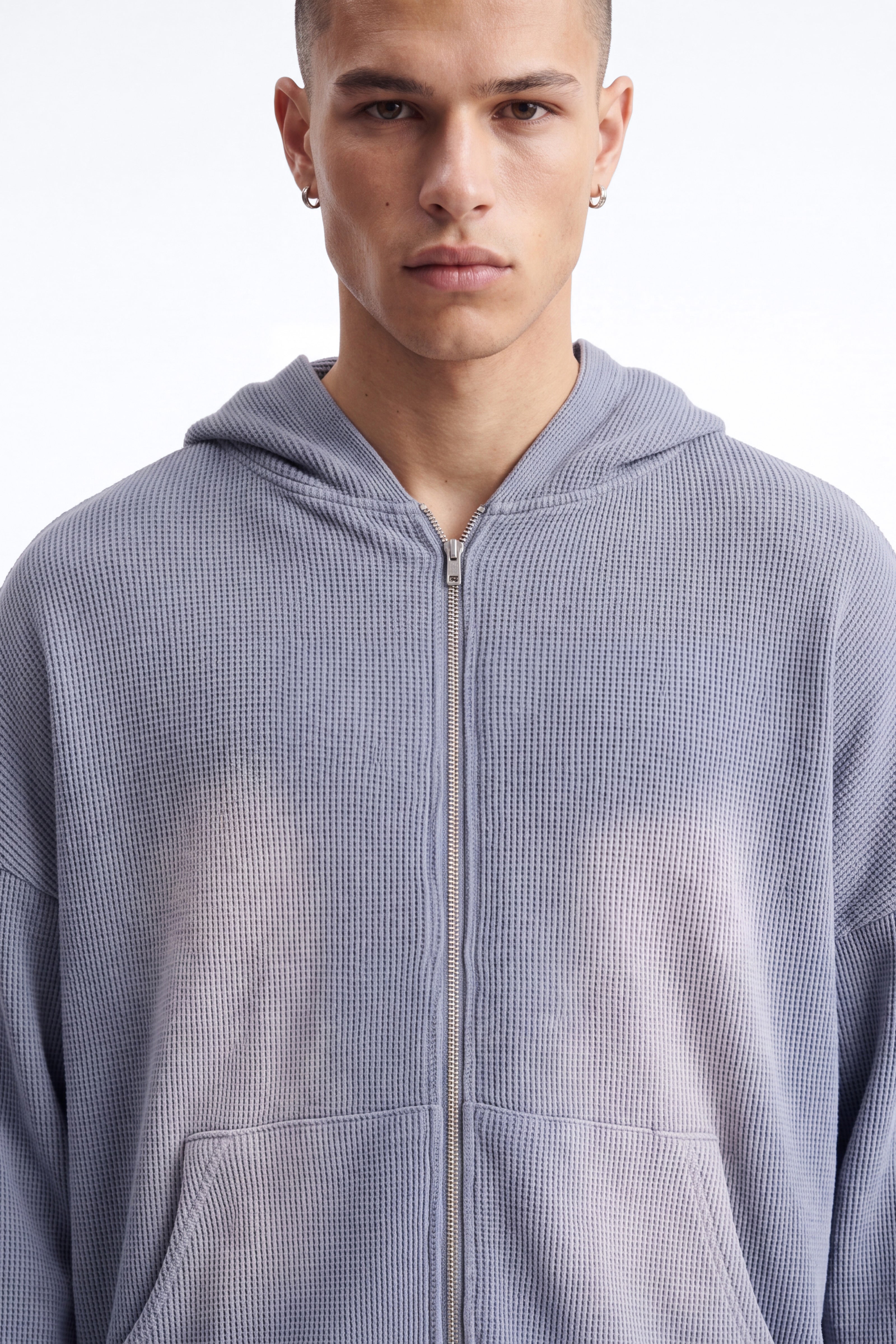 Modern Wash Zip Up Hoodie - Grey image 2