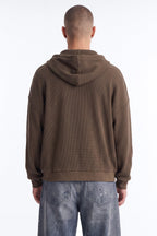 Modern Wash Zip Up Hoodie - Olive image 2