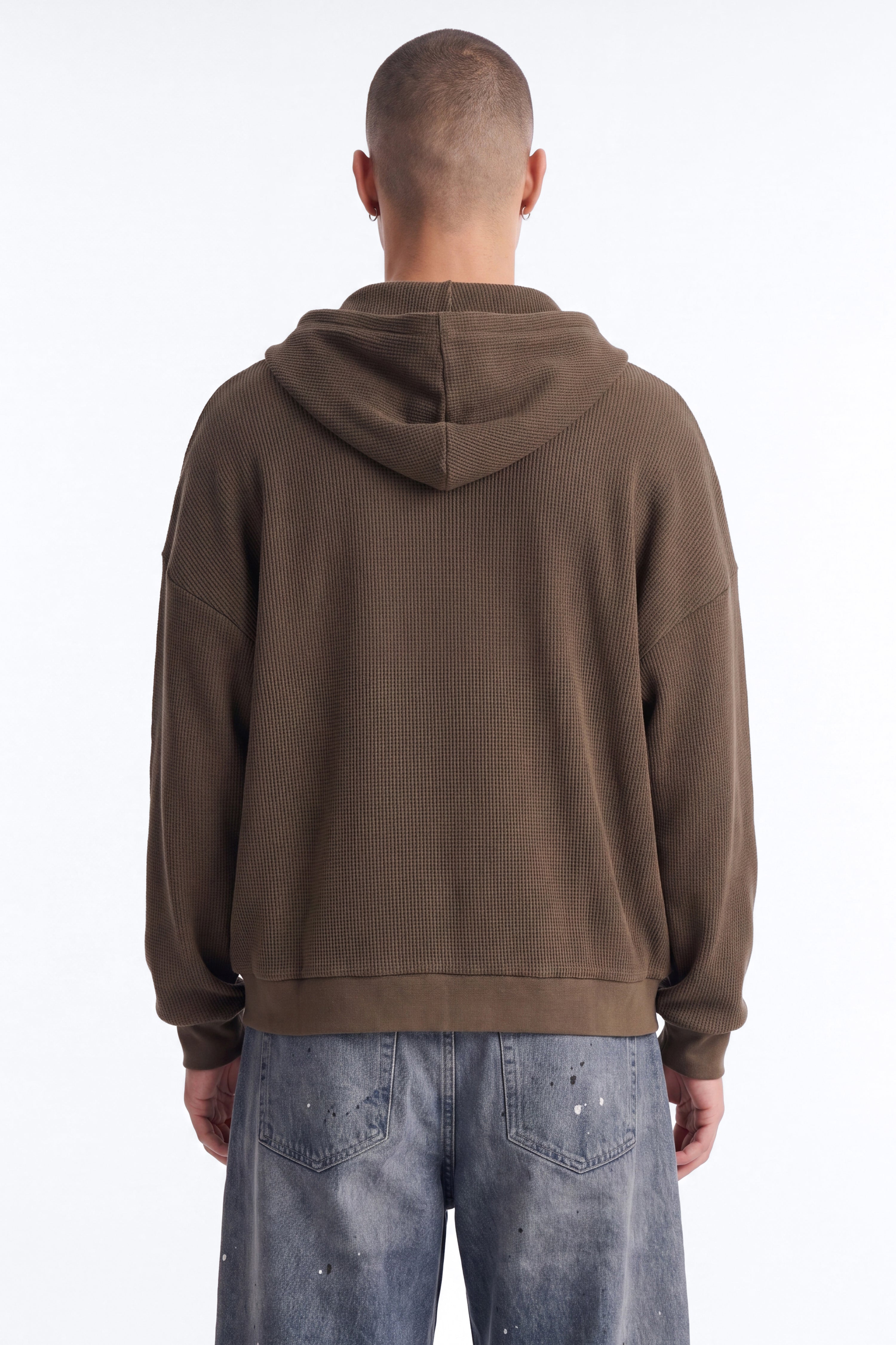 Modern Wash Zip Up Hoodie - Olive image 2