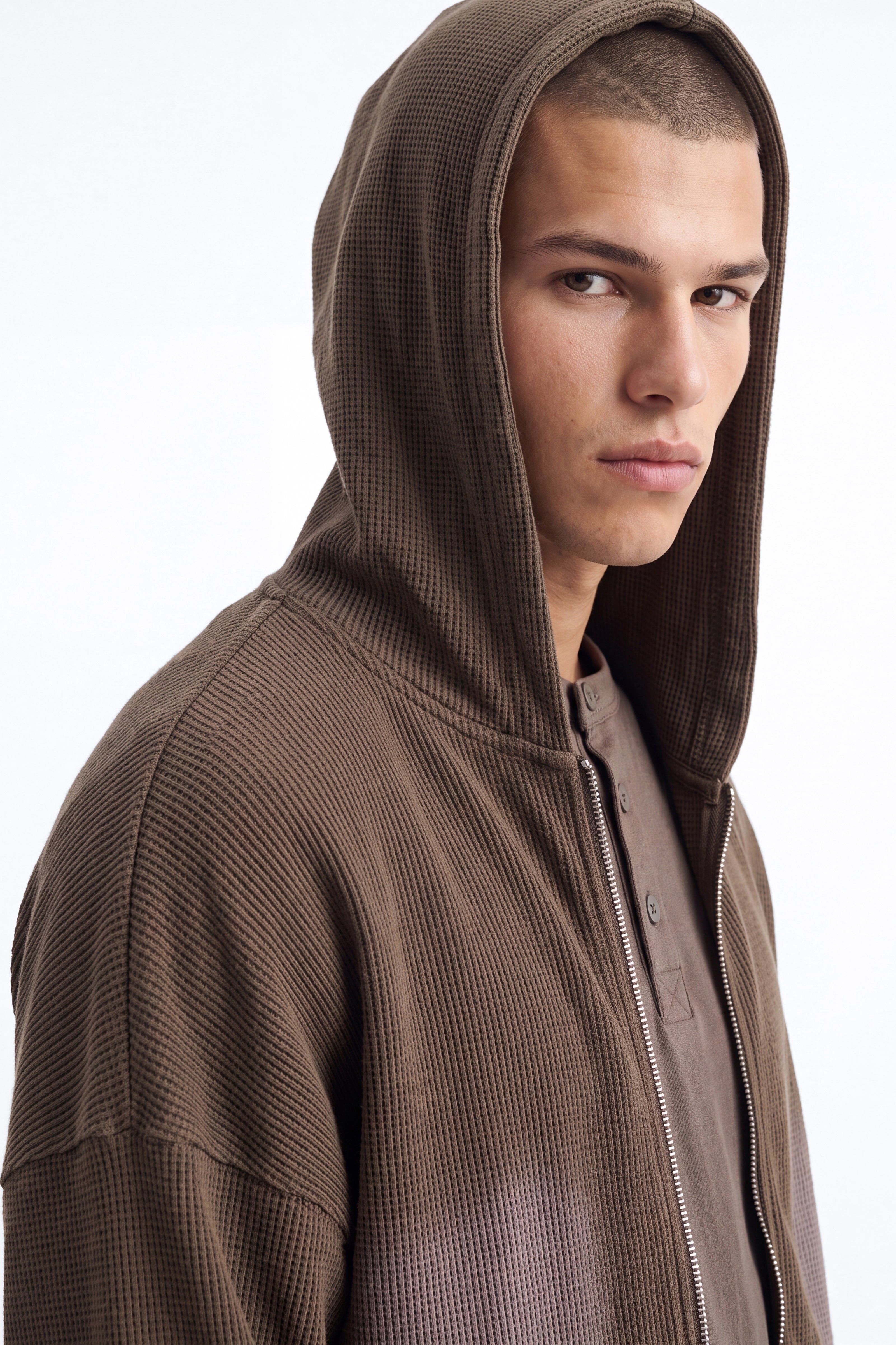 Modern Wash Zip Up Hoodie - Olive image 4