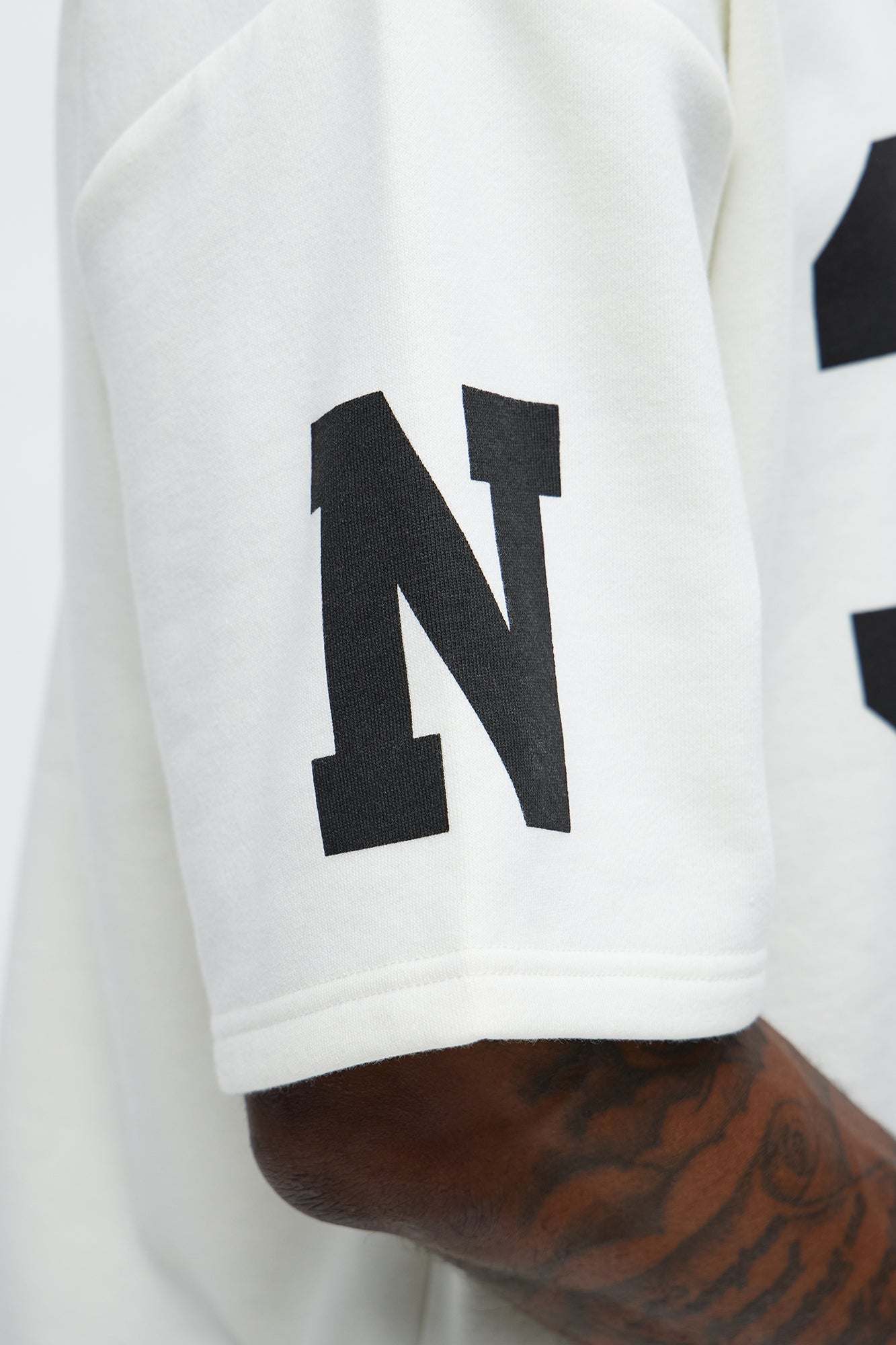 Athletic Oversized Tee - White image 3