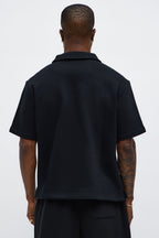 Tyson Happy Mistake Short Sleeve Polo - Black image 3