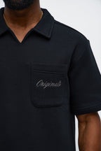 Tyson Happy Mistake Short Sleeve Polo - Black image 4
