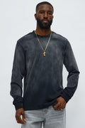 Dion Oversized Long Sleeve Tee - Black image 1