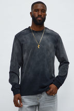 Dion Oversized Long Sleeve Tee - Black image 1