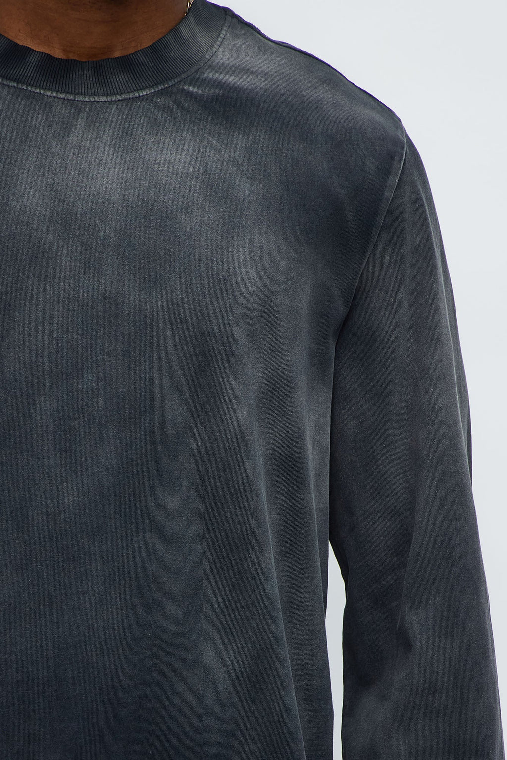 Dion Oversized Long Sleeve Tee - Black image 4