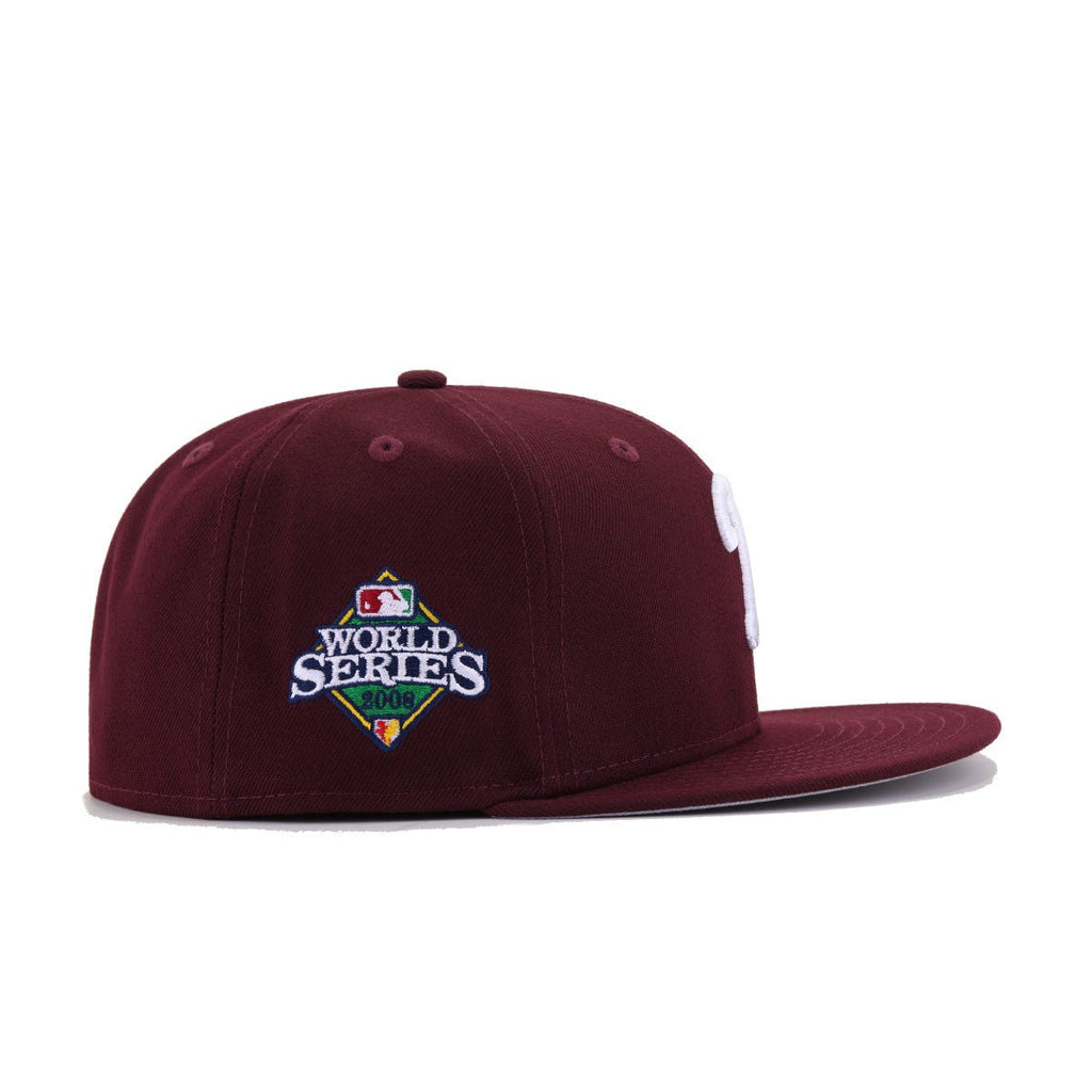 Philadelphia Phillies Maroon 2008 World Series New Era 59Fifty Fitted
