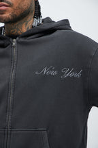 Athletic Department Zip Up Hoodie - Black image 3