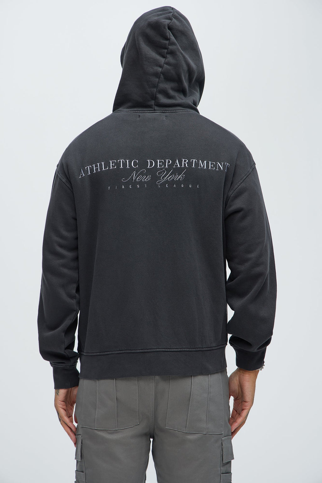 Athletic Department Zip Up Hoodie - Black image 4