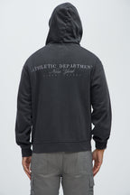 Athletic Department Zip Up Hoodie - Black image 4