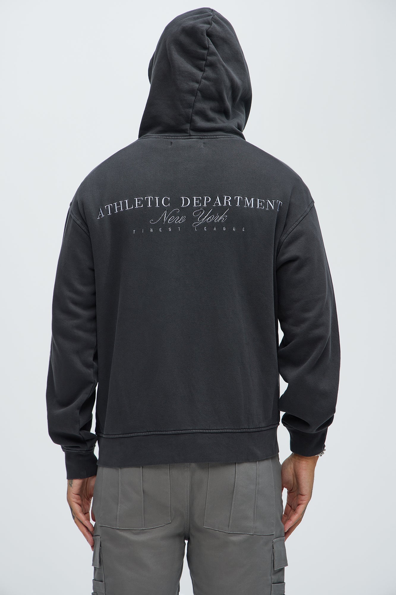 Athletic Department Zip Up Hoodie - Black image 4