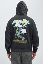 Purity Zip Up Hoodie - Black image 4