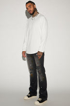 Essential Long Sleeve Scallop Tee - White image 3