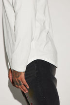 Essential Long Sleeve Scallop Tee - White image 4