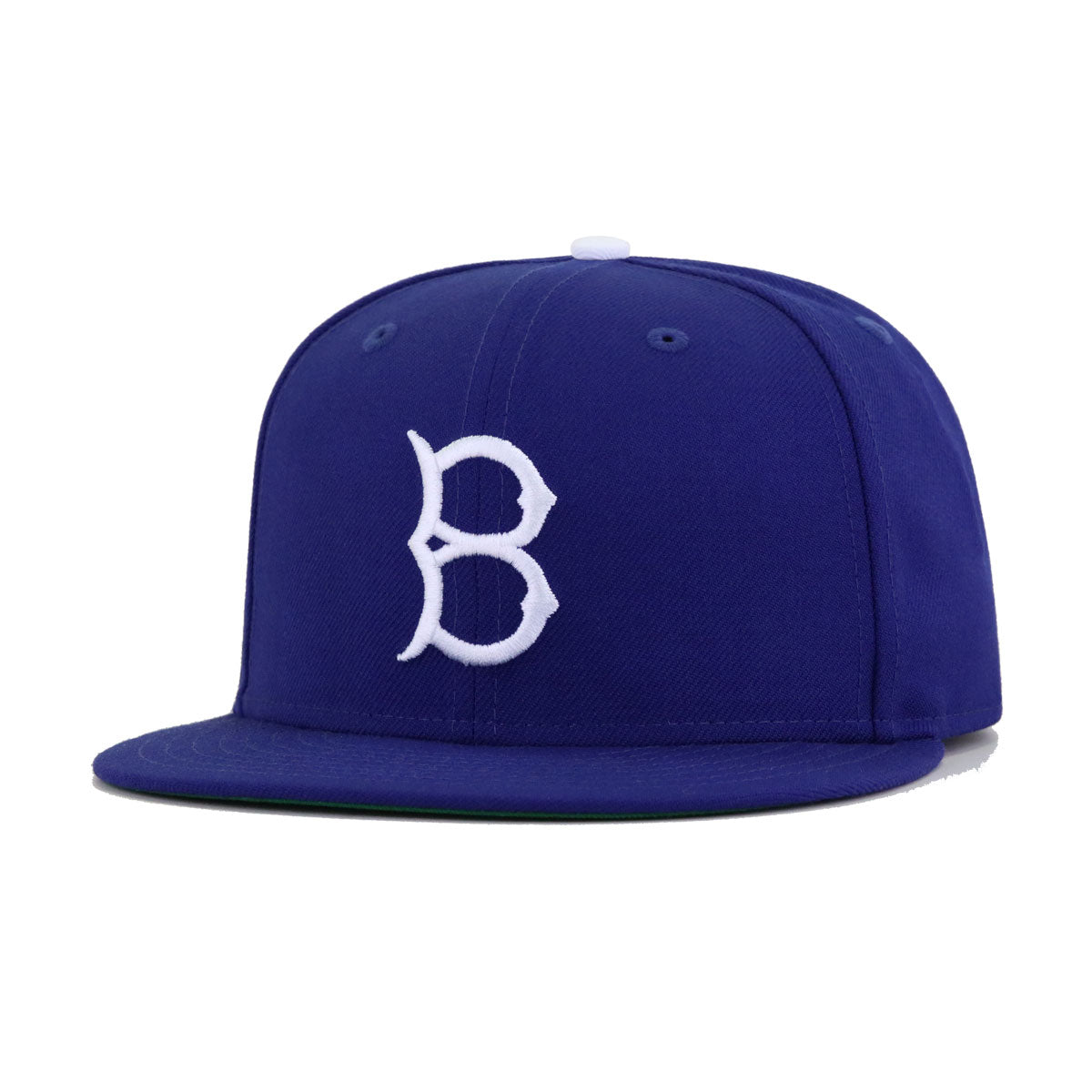 Brooklyn Dodgers Dark Royal Blue 1934 Green Bottom New Era 59Fifty Fitted