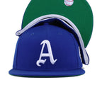 Philadelphia Athletics Light Royal Blue 1930 World Series Cooperstown Green Bottom New Era 59Fifty Fitted