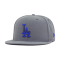 Los Angeles Dodgers Storm Grey Royal Logo New Era 59Fifty Fitted