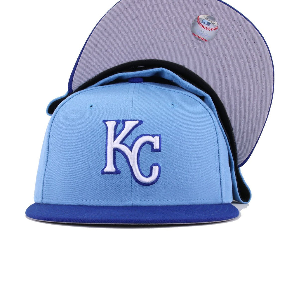 Kansas City Royals Sky Blue Light Royal Blue 2010 New Era 59Fifty Fitted