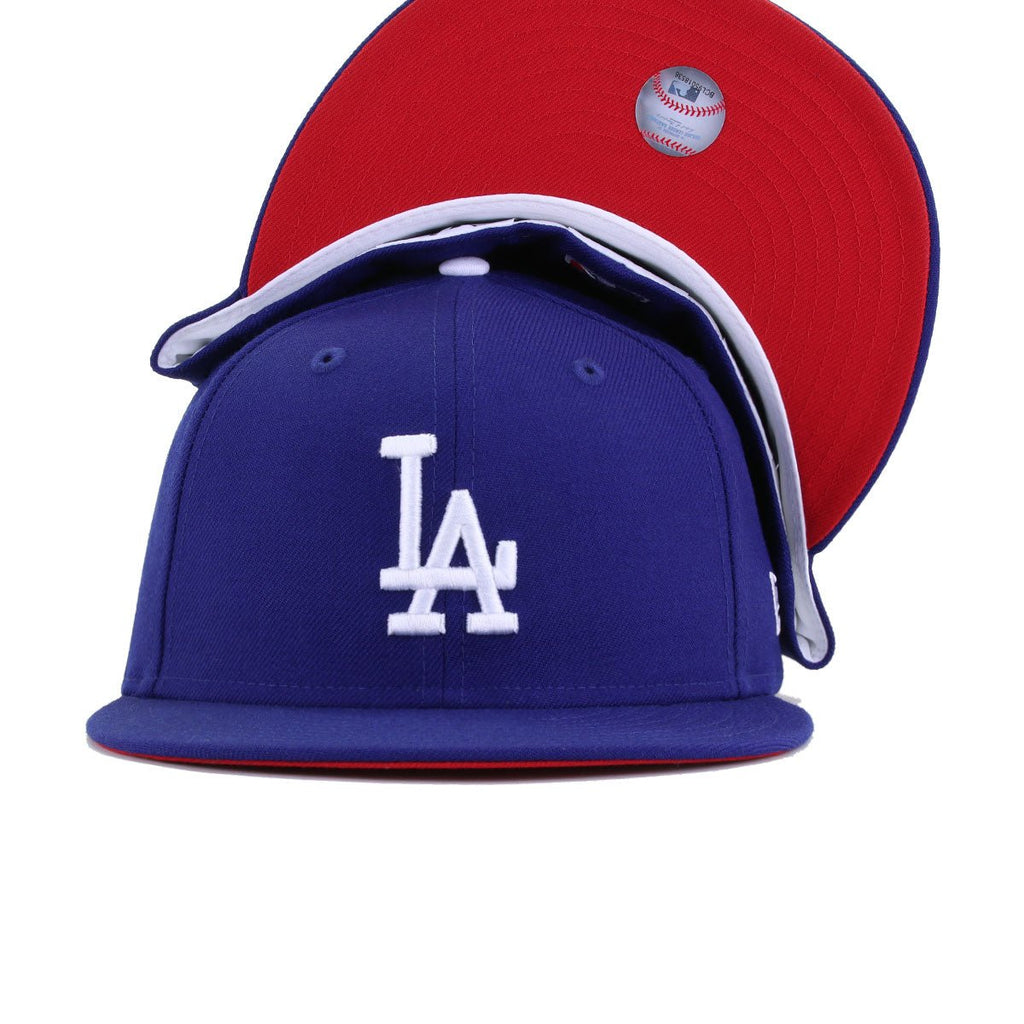 Los Angeles Dodgers Dark Royal Blue Red Bottom New Era 59Fifty Fitted