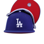 Los Angeles Dodgers Dark Royal Blue Red Bottom New Era 59Fifty Fitted