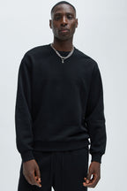 Tyson Crew Neck Sweatshirt - Black image 1