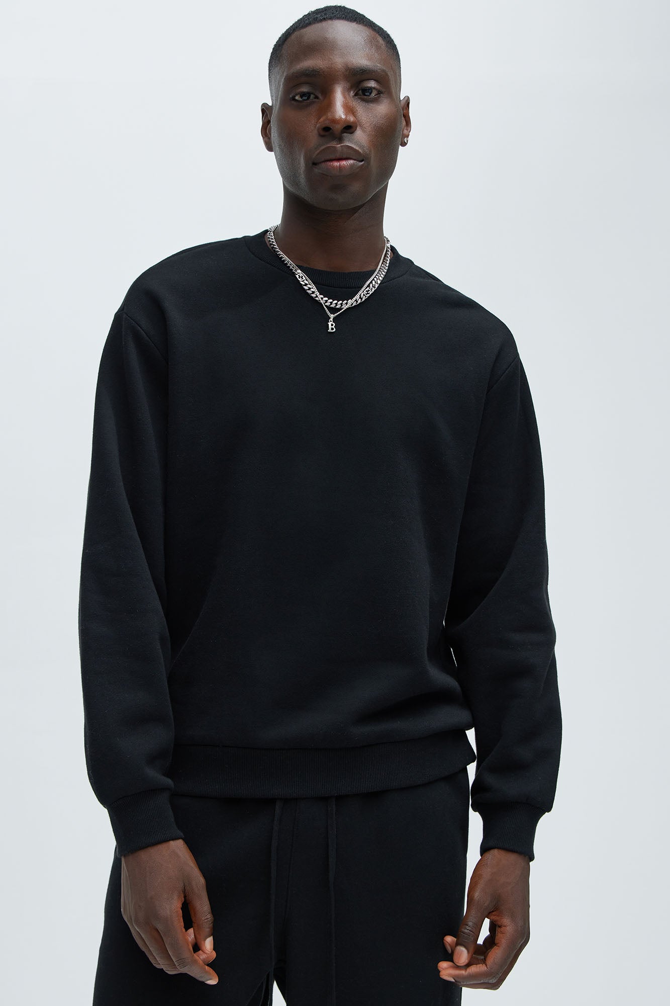 Tyson Crew Neck Sweatshirt - Black image 1