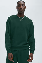 Tyson Crew Neck Sweatshirt - Hunter Green image 1