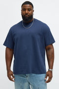 Oversized Heavyweight Tee 240GSM - Midnight Blue image 1