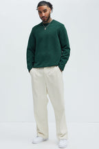 Lingo Textured Long Sleeve Tee - Green image 2