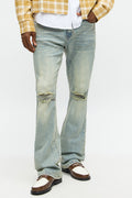 Stacked Skinny Flare Not Too Much Distressed Jean - Medium Wash image 1