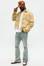 Stacked Skinny Flare Not Too Much Distressed Jean - Medium Wash image 2