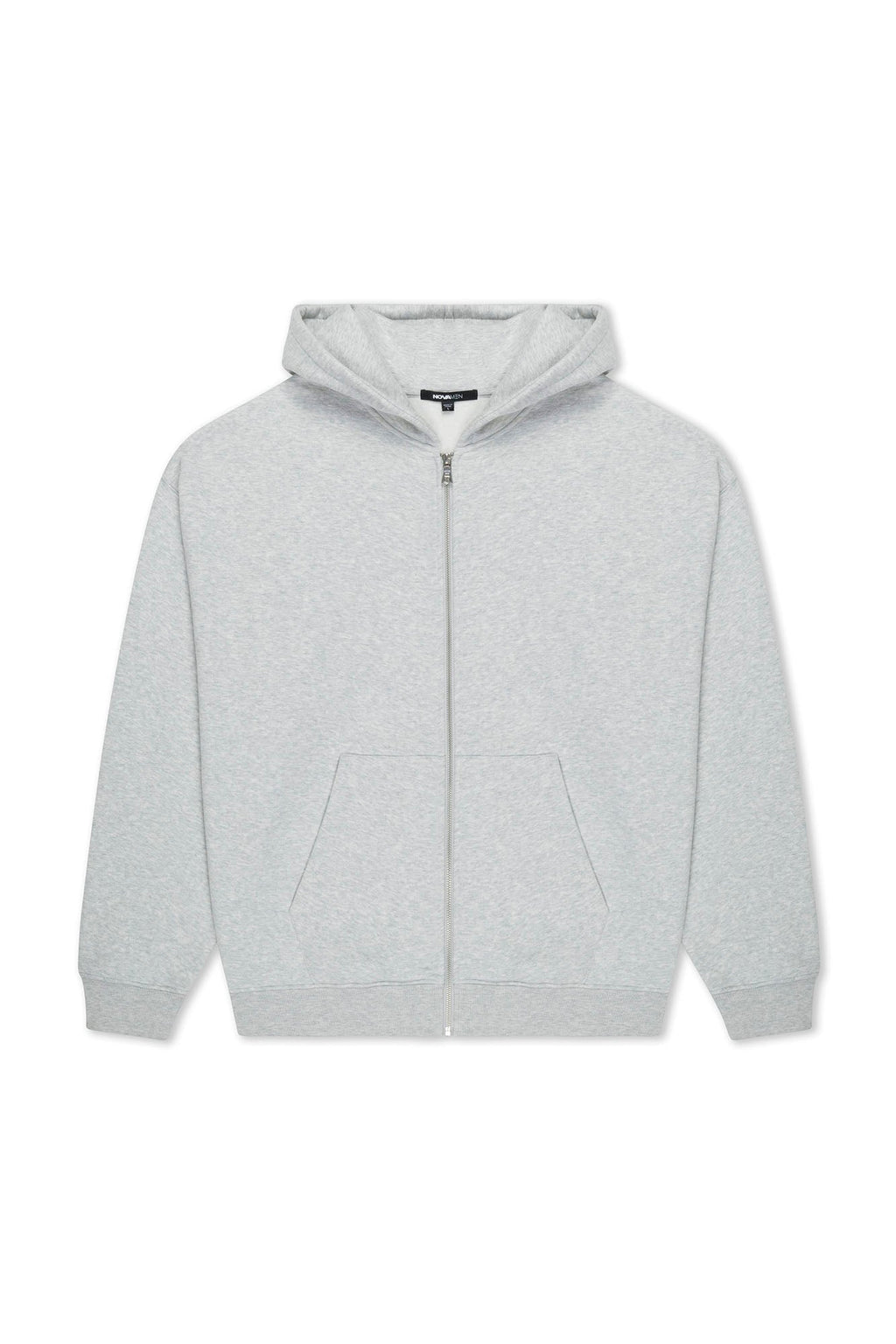 410 Oversized Zip Hoodie - Heather Grey image 3