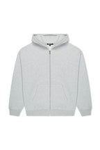 410 Oversized Zip Hoodie - Heather Grey image 3