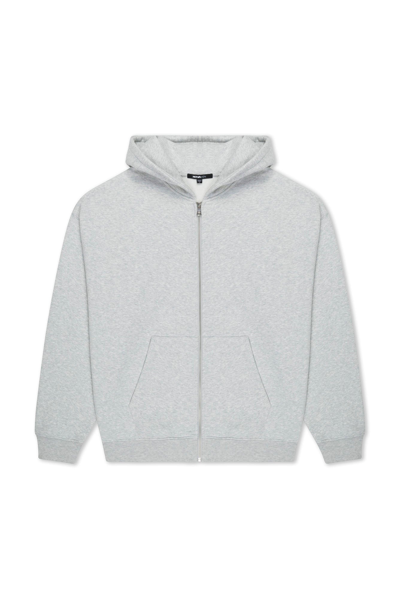410 Oversized Zip Hoodie - Heather Grey image 3