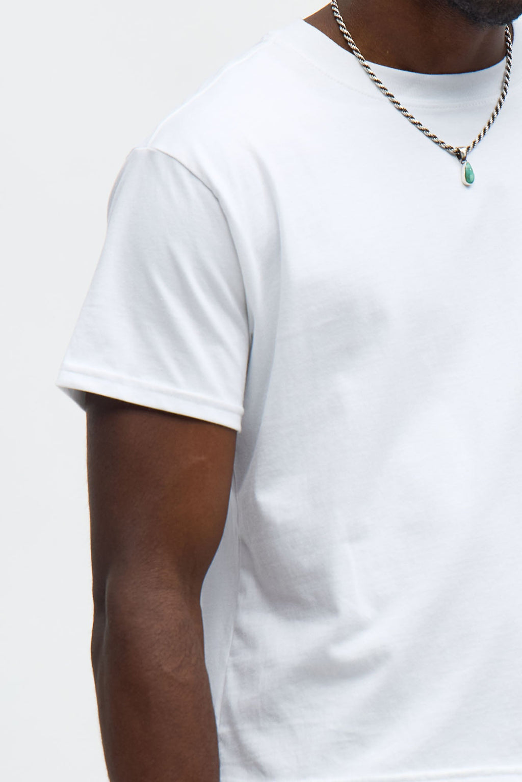 Cropped Crew Baby Tee - White image 3