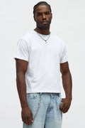 Cropped Crew Baby Tee - White image 1