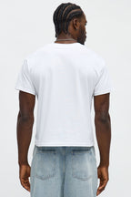 Cropped Crew Baby Tee - White image 4
