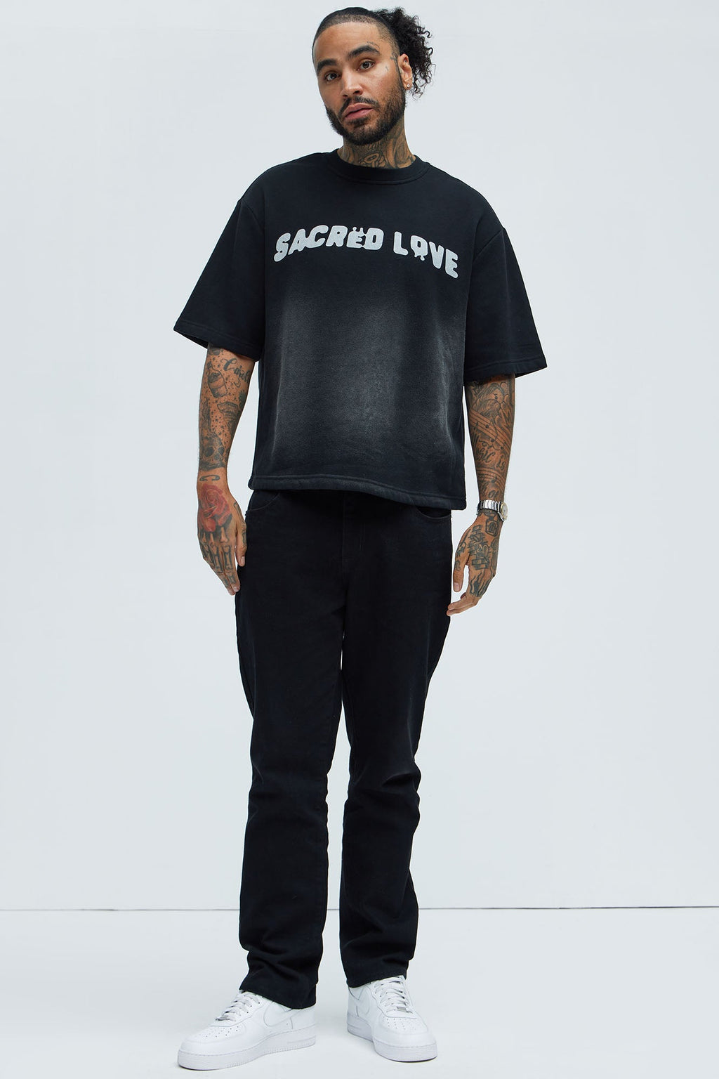 Tyson Sacred Love Relaxed Short Sleeve Tee - Black image 2