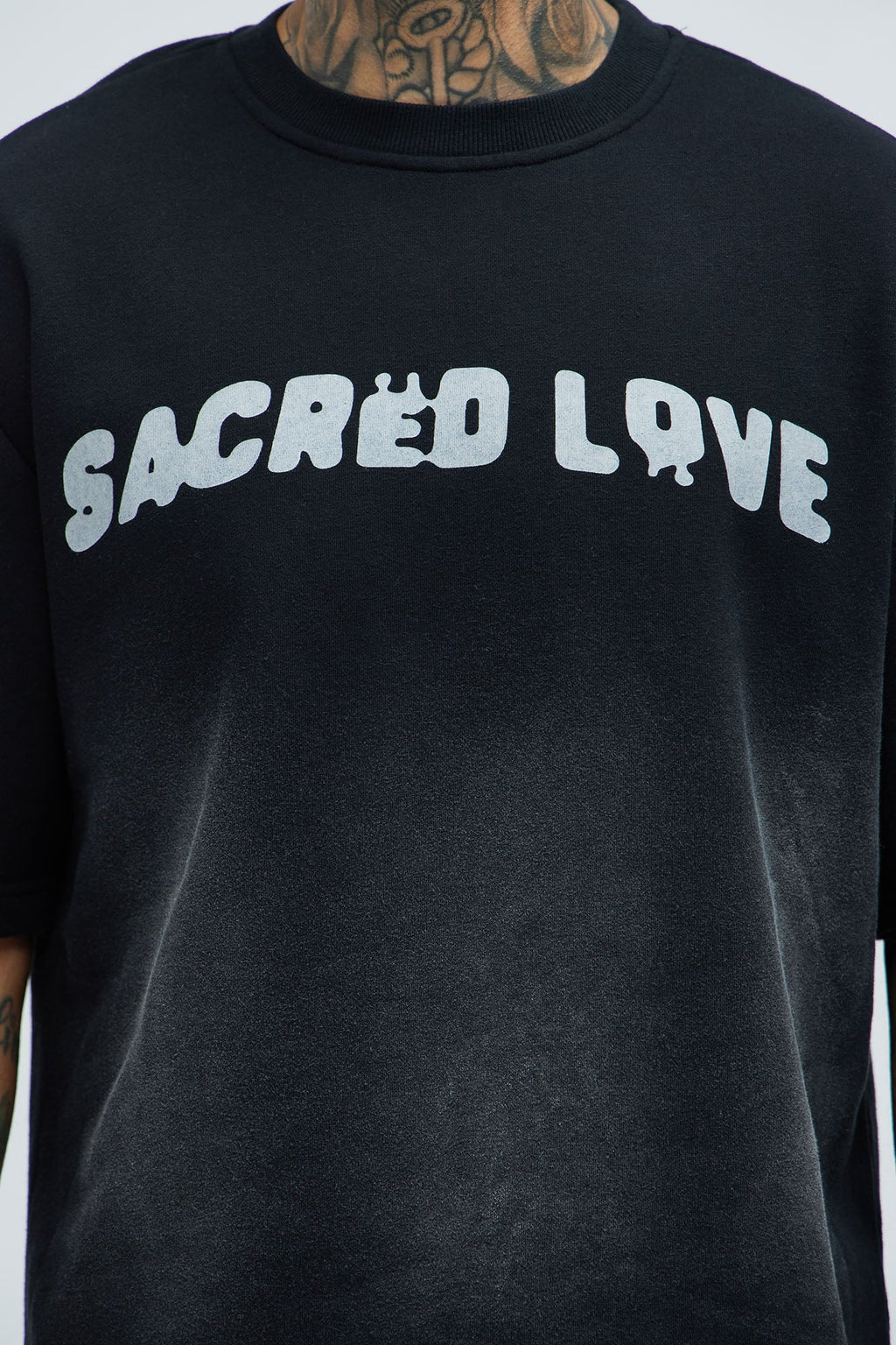 Tyson Sacred Love Relaxed Short Sleeve Tee - Black image 4