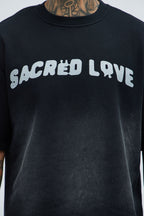 Tyson Sacred Love Relaxed Short Sleeve Tee - Black image 4