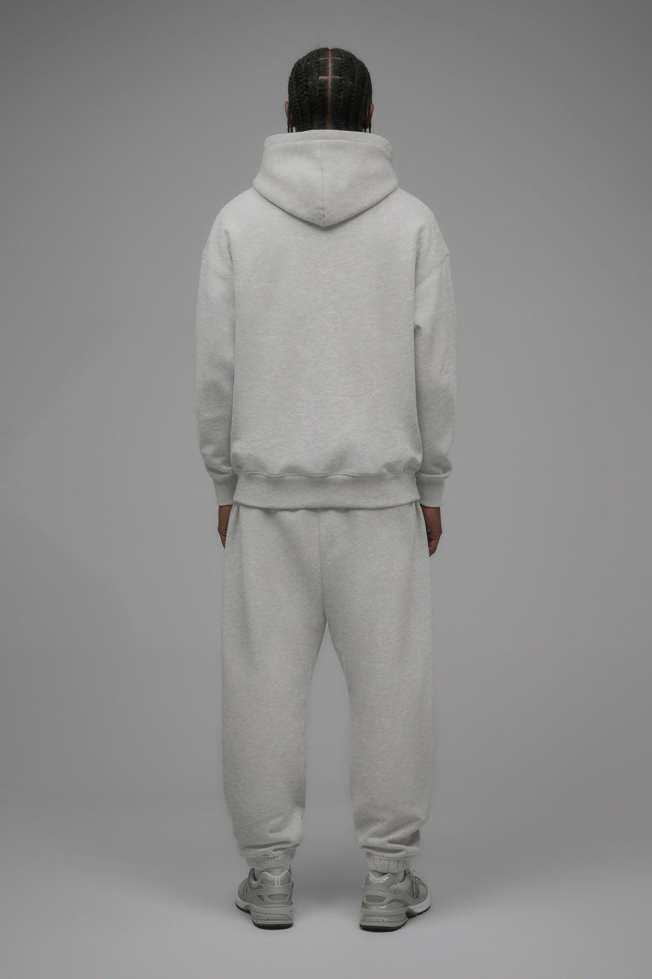 410 Oversized Hoodie - Heather Grey image 2