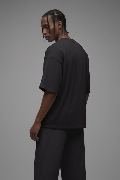 410 Oversized Fleece Tee - Black image 2