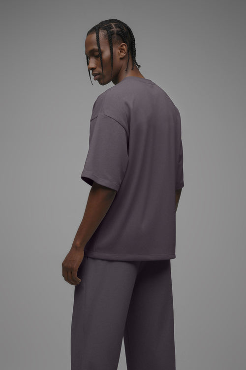 410 Oversized Fleece Tee - Purple image 2
