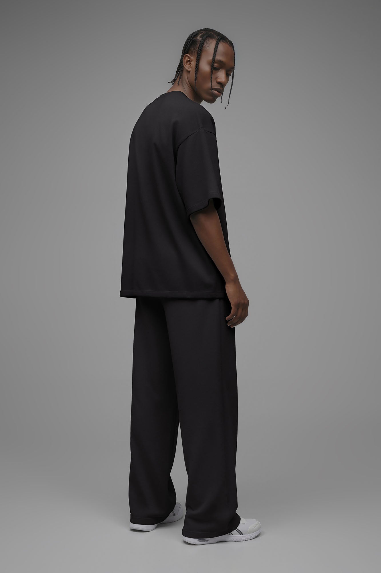 410 Oversized Fleece Tee - Black image 4