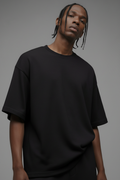 410 Oversized Fleece Tee - Black image 1