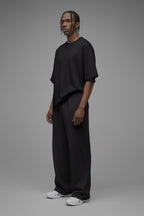 410 Oversized Fleece Tee - Black image 3