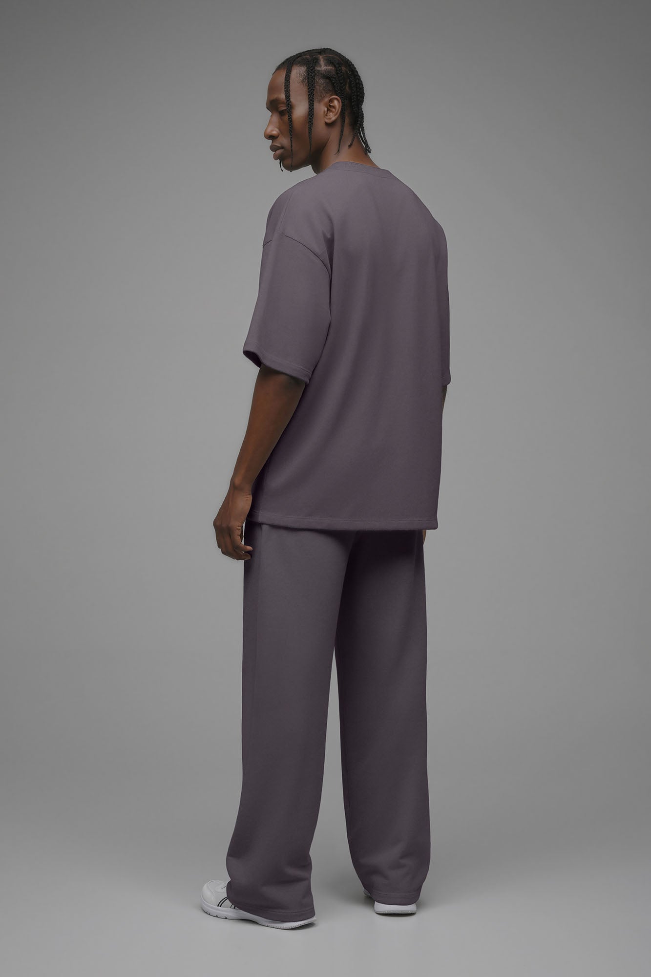 410 Oversized Fleece Tee - Purple image 4