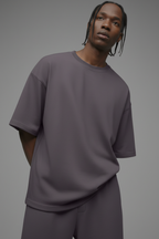 410 Oversized Fleece Tee - Purple image 1
